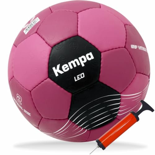 Kempa Handball Training Bordeaux rot/pink schwarz + Ballpumpe (1)