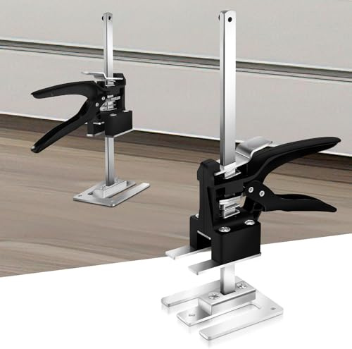 Joparri 2 attrezzi manuali a braccio per risparmiare lavoro, 30 cm, regolazione dell'altezza fino a 240 kg, strumento di sollevamento per porte e pannelli di legno