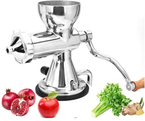 Weizengraspresse, Weizengras-Entsafter, Edelstahl, manuelle Entsafterpresse for Obst und Gemüse, Weizensamen, Ingwer, Granatapfel, leicht zu reinigen