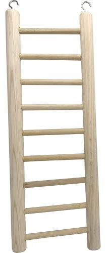 4003 40,6 cm dicke Kiefernleiter, Vogelleiter für Käfige, natürliches Kiefernholz, Kletterspielzeug für Papageien, Nymphensittiche und Sittiche, kaubares und langlebiges Haustier-Vogelsitz-Zubehör,