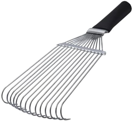 Ｚｉａｌｏｆｉ Peine para Crin de Caballo Portátil Accesorio de Acero para Quitar Pelo Cepillo Ligero y Cómodo Limpieza Eficaz Apto para Mascotas Varias y Animales, 37cmx14cm