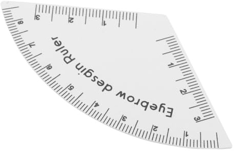 CALLARON Pochoirs à Sourcils Guides de Mise Forme et Règle de Dessin pour Maquillage des Sourcils Outil de Mesure et Cartographie