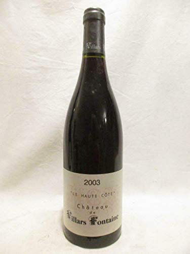 hautes côtes de nuits château de villars fontaine le haute côte rouge 2003 - bourgogne
