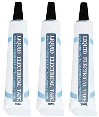 Liquid Insulation Tape Glue, 3 Pieces Liquid Electrical Sealing Tape Waterproof Data Cable Repair Paste (Black)