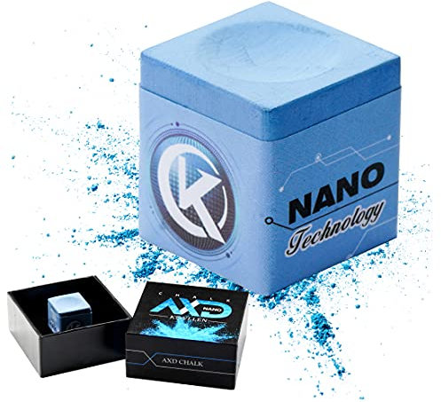 KONLLEN Billardkreide mit Nano-Technologie, Billardkreide für professionelle Turniere, spezielle Pool-Kreiden, 1 Stück (hervorragende Leistung, reduziert Miscue, langlebig)
