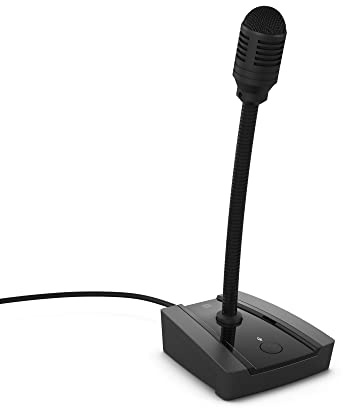 LD Systems PAM Paging - Microfono da tavolo con collo di cigno