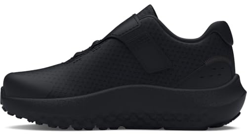 Under Armour UA BINF Surge 4 AC Deportivas para niño, cómodo y ligero calzado infantil, color negro/negro/negro
