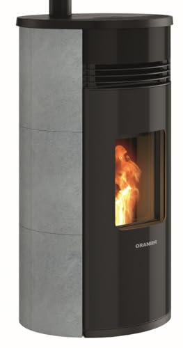 Oranier | Pelletofen | Sando 60 | 8 kW | Stahl Schwarz, Speckstein