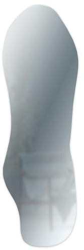 Lupia - Specchio da Parete a filo lucido ORGANICO, Design Moderno Irregolare, Forma Goccia Senza Cornice, Vetro Cristallo, Montaggio Facile, per Soggiorno Camera da letto Ingresso e Bagno 38x121 cm