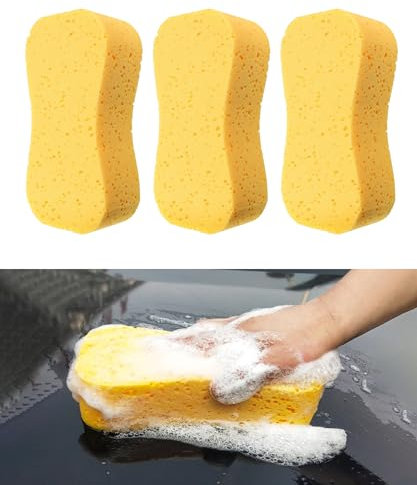 Flaconi 3PCS Schwamm Auto,Autoschwamm,Auto Schwamm,Putzschwamm,Autowaschschwamm, Autoschwamm Aussen,Waschschwämme für Autos,Waschschwamm Auto,Geeignet für für Autos,Boote,Wohnwagen,Motorräder