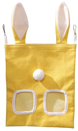 Heu -Fütterungstasche - Hasenfutter, Tragbarer Speicherspender | Inhalter Großer Kapazität Mit Sicheren Gurten Für Chinchillas Hamster Kaninchen Meerschweinchen, Kleine Haustier -Käfigzubehör Fütterun