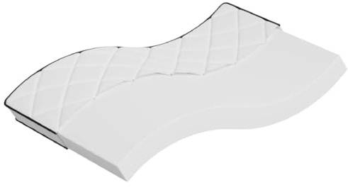 Vanitopaz Skummadrass medelmjuk 100 x 200 cm, rullmadrass komprimerad i kartong, 16 cm höjd, för gästsäng, sovrum, dubbelsäng, sovkomfort