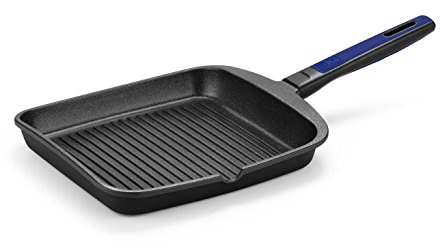 BRA Advanced Grill con rayas, 28 cm, aluminio fundido con antiadherente,sin PFOA,reforzado de rendimiento superior y resistencia a los arañazos y a la abrasión, apta para Inducción