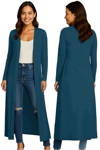 Re Tech UK damer maxi lång längd pojkvän cardigan krage topp lång hel ärm flytande dammjacka kappa blazer