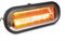 Perel Calefactor de terraza 2000W low glare, IP65 resistente al agua, montaje en pared o techo con soporte, 45° giratorio calefactor exterior para terraza balcón jardín porche parasol, negro