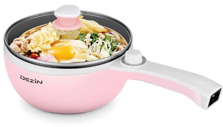 Dezin Electric Pot, 1.5L Non-Stick Portable Hot Pot Electric Upgraded, 700W