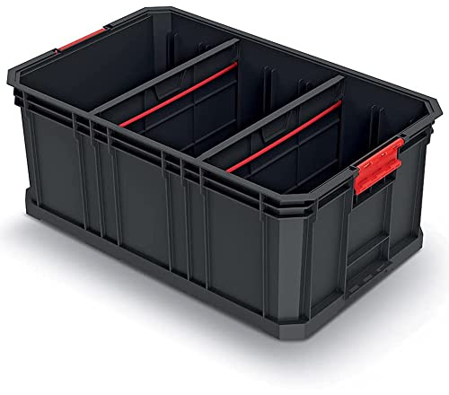KISTENBERG Caisse de transport modulaire avec cloisons -520x329x210 mm