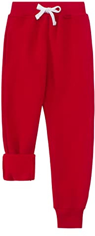 Spring&Gege Bambini e Ragazzi Pantaloni Sportivi Jogger in Pile con Tasche