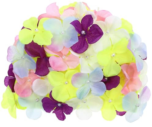 Große Schwimmhaube Für Damen Stilvolle Nylon Badekappe Mit Blumenblatt Design Perfekt Für Das Schwimmen Und Wasseraktivitäten