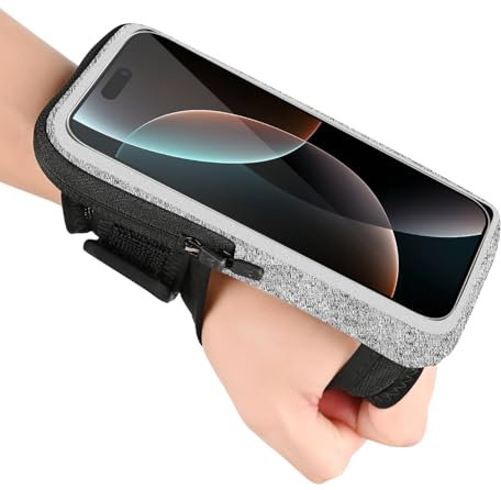 Guzack Brazalete Movil Running [Ajustable] Brazalete Deportivo para Correr [Muñeca y Antebrazo] 6.9 Funda Movil Correr para iPhone 16/15/14 Pro MAX/Samsung Galaxy S24/S23/S22 Runnning Accesorios