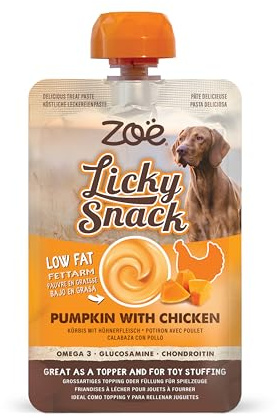 Zoë Licky Snack Natural Dog, Puppy Training Treat & Topper, Chicken Flavour 85g