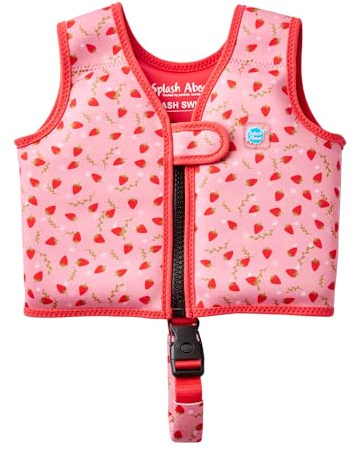 Go Splash Gilet da nuoto (con cintura), Strawberry Field, 2-4 anni