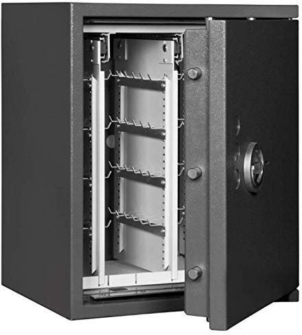 Secureo Format Schlüsseltresor STL AS 504 Kl. I, Mechanisches Zahlenkombinationsschloss, Grad 1 nach EN 1143-1, H120xB65xT53 cm, 254 kg
