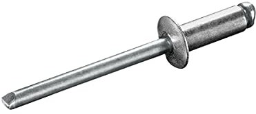 GOEBEL® - 500 x Flachkopf Nieten Aluminium/Stahl (Ø x L) 5,0 x 16,0 mm - ISO15977 - Flachkopf Blindniete - Popniete - STANDARD