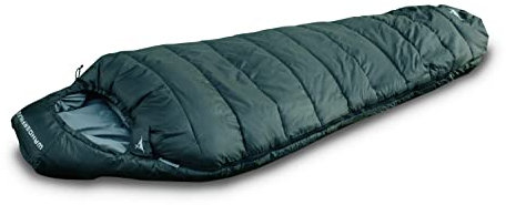 WANDERFALKE® Premium Schlafsack Erwachsene (Alpinist), 3-4 Jahreszeiten +5 bis -10°C, Winter Mumienschlafsack für Camping, Wandern, Reise, Outdoor