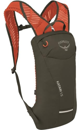 Osprey Katari 1.5L Men's Biking Backpack with Hydraulics Reservoir, Green Creek