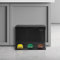 ML-Design Mülleimer Küche 3x 8L (24Liter), Schwarz, Mülltrennsystem 3 Fächer, Treteimer zur Mülltrennung, Abfalleimer aus Stahl mit Inneneimer aus Kunststoff & Klappdeckel, farblicher Kennzeichnung