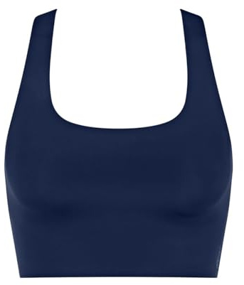 sloggi Mujer Zero Feel 2.0 Racer Top, Navy Blue, L