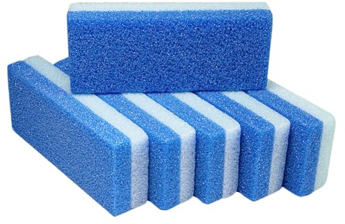 DeEnti Pumice Stones, Pack of 6 Professional Grade Pumice Stone for Feet, Salon Quality Foot Callus Remover, Double Sided Foot Scraper, Home Manicure and Pedicure Tools