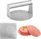 ZBHDEYG 1 Prensa para Hamburguesas, 1 Trapo Metálico, Prensa para Hamburguesas Redonda, Prensa para Tortillas De Acero Inoxidable, Utensilios De Cocina