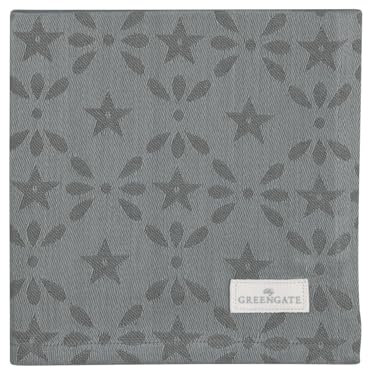 GreenGate Courtney Stoffserviette Jacquard Grey 40x40cm