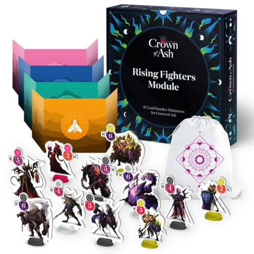 Card Noir | Crown of Ash Rising Fighters Module| Expansion | Board Game | 1-4 Players | Ages 14+ | English