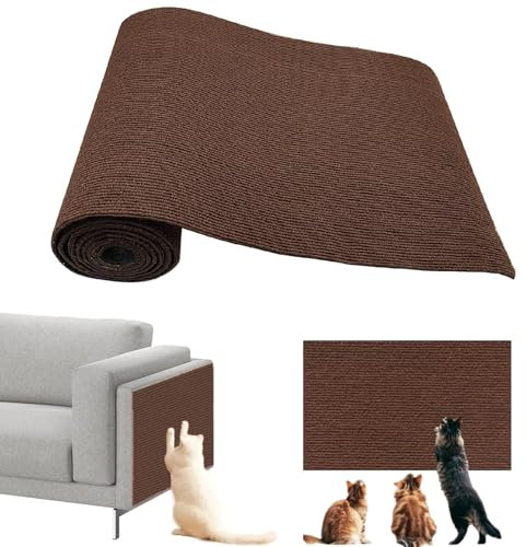 Kratzmatte Katze, Kratzmatte Selbstklebend, Kratzmatte Katze Wand, Kratzmatte, für Sofamöbeltüren,Um Katzenkratzern Vorzubeugen und Teppiche und Wände Zu Schützen (30×100cm