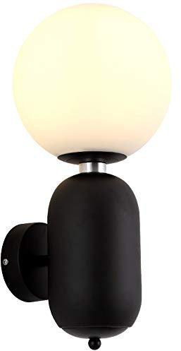 BZGPMFUD Wall Lamps Sconces Wall Lamp PostPersonality TV Background Wall Bedroom Aisle Corridor Wall Light Bed Head Single Wall Lamp Retro Industrial Style Glass Bracket Light Indoor a