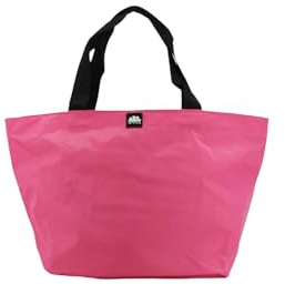 SUNDEK Maxi Shopping Bag, Borsa rigida in Tessuto Gommato con chiusura centrale a zip (Pitaya)