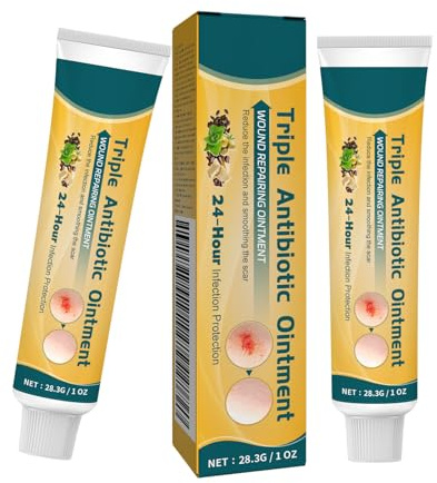 Wound Healing Ointment, 2Pcs Antibiotic Cream for Skin Infection Relieve Skin Abrasions Promote Natural Wound Healing Body Cream