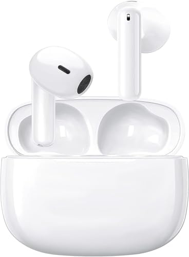 Cuffie Bluetooth, Auricolari Bluetooth5.4,Cuffie ireless StereoHiFi,ENC Cuffie intrauricolari con cancellazione del rumore,controllo touch 48 ore di riproduzione, per iPhonene/Samsung/Android