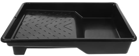 HOLIDYOYO Vaschetta Pittura in Plastica Nera Liner per Rullo Vassoio Smaltatura Leggero per Pareti Accessorio per Imbiancare e Dipingere con Controllo Vernice