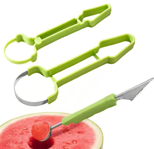 Scavino per Anguria a Doppia Testa - Separatore a doppia testa,Strumento per tagliare avocado,Per cucina ristorante kiwi fragola mango melone kiwi