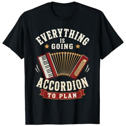 Instrument de Musique Amusant avec Lecteur d'accordéon T-Shirt