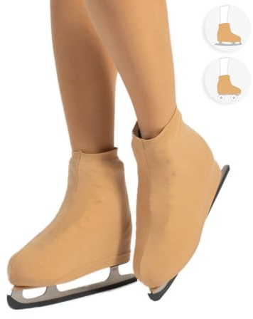 CALZITALY Cubrepatin para Niña y Mujer, Funda PatinSkate, Professional Skating, Natural, Negro, Caramelo, 70 DEN, S, M, L, Calcetería Italiana