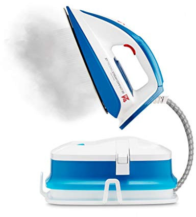 Di4 Jet XtreamCompact 8B - Centro de planchado a vapor, 2400W, 8 bars, Golpe de vapor de 400 ml, suela de acero inoxidable Diamond 4D Proslide, Temperatura SmartCare, 1.6 litros, Calc´n´Clean