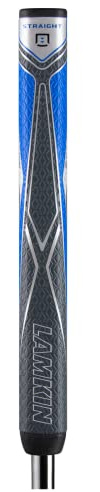 Lamkin Sinkfit PU Straight Golf Grips, Putter Grips, with Lamkin's Fingerprint Technology, Gray/Blue