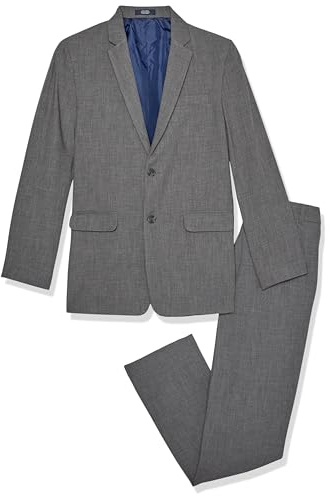 Nautica Boys' 2-Piece Formal Suit, Charcoal Heather, 18