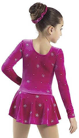 Mondor Born to Skate Glitter Figure Skating Dress 2723 - North Star (Size 12-14) Pink