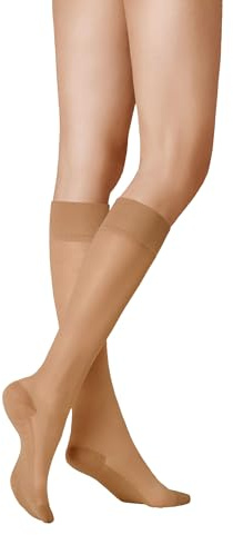 KUNERT Femme Cotton Sole 20 Hautsympatisch Chaussettes Montantes, Tan, 41-44 EU